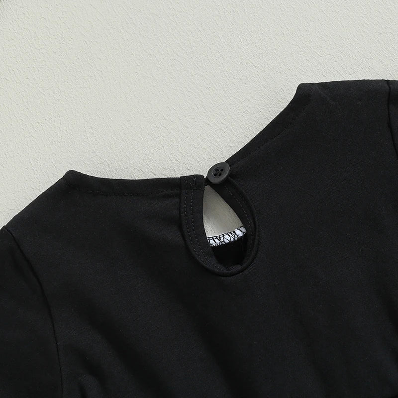 2023-07-03 Lioraitiin 0-5Years Girls Fall Dress Long Sleeve Doll Collar Loose Dress Toddler Halloween Costume Cosplay Outfit